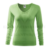  Női hosszúujjú elasztikus póló - Almazöld