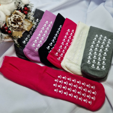  Női kötött csúszásgátlós zokni 35-38, Rózsaszín női zokni