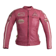 Női motoros bőrkabát W-TEC Sheawen Lady Pink rózsaszín L motoros kabát