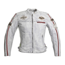  Női motoros bőrkabát W-TEC Sheawen Lady White S fehér motoros kabát