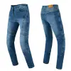  Női motoros farmer W-TEC Arikaro Lady, rugalmas anyag, levehető CE protektorok, stretch panelek, aramidszálas megerősítés, AirVent rendszer kék 26/32