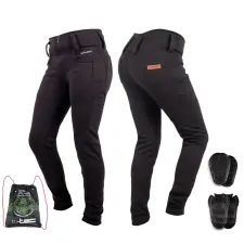  Női motoros leggings W-TEC Nombutta 4XL fekete motoros nadrág