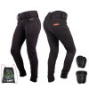  Női motoros leggings W-TEC Nombutta fekete 3XL, meghosszabbított hossz