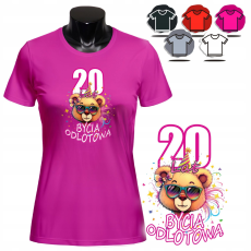  NŐI NYOMTATOTT PÓLÓ - DESIGN 28 ÉVES AJÁNDÉK - XS