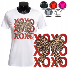 NŐI NYOMTATOTT PÓLÓ - MASNI MINTÁS LEOPÁRD MINTÁS XOXO - S női póló