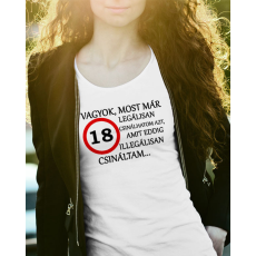  Női póló 18. szülinapra - Szülinapi ajándék