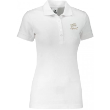 Női póló gallérral ALTISPORT ALW056210 FEHÉR ARANY méret: XXXL női póló