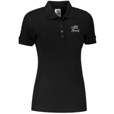  Női póló gallérral ALTISPORT ALW056210 FEKETE ÉS FEHÉR méret: XXXL női póló