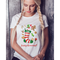  Női póló karácsonyra - Karácsonyi csizmás