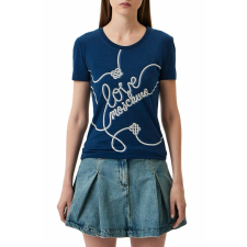  Női póló Love Moschino W4H1939 XS INTL kék női póló