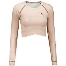  Női prémium, hosszú ujjú funkcionális crop felső ALTISPORT VOJ/ALW000TR04 BARNA méret: XS