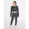  Női prémium, hosszú ujjú funkcionális crop felső ALTISPORT VOJ/ALW000TR04 FEKETE méret: XXXL