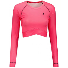  Női prémium, hosszú ujjú funkcionális crop felső ALTISPORT VOJ/ALW000TR04 FLUO RÓZSASZÍN méret: M