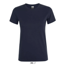  Női REGENT kereknyakú rövid ujjú pamut póló, SOLS SO01825, Navy-2XL női póló