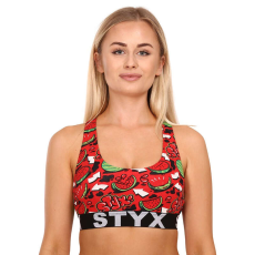  Női sportmelltartó Styx sport art dinnye (IP1459) S
