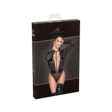 Noir - nyakpántos, lenge body (fekete) body