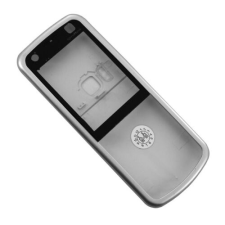 Nokia 5320 elő+akkuf, Előlap, ezüst mobiltelefon, tablet alkatrész