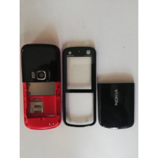 Nokia 5320 komplett ház, Előlap, piros-fekete mobiltelefon, tablet alkatrész