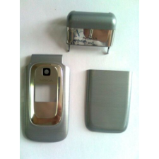 Nokia 6085 elő+akkuf+antf, Előlap, ezüst mobiltelefon, tablet alkatrész