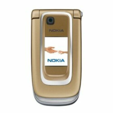 Nokia 6131, Előlap, ezüst-arany mobiltelefon, tablet alkatrész