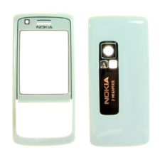 Nokia 6288 elő+akkuf, Előlap, fekete mobiltelefon, tablet alkatrész