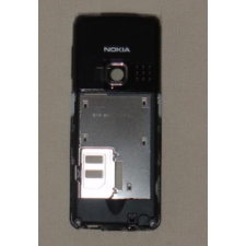 Nokia 6300, Középső keret, fekete - fényes mobiltelefon, tablet alkatrész