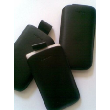 Nokia 6500 Slide, Álló bőr tok, fekete  (5x10 cm) tok és táska