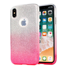 Nokia 8, Szilikon tok, Bling (Csillámos), rózsaszín tok és táska