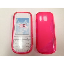 Nokia Asha 202, Szilikon tok, S-Case, rózsaszín tok és táska