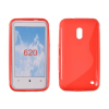 Nokia Lumia  620, Szilikon tok, S-Case, piros