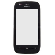 Nokia Lumia  710, Érintőplexi, (+előlap), fekete mobiltelefon, tablet alkatrész