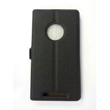 Nokia Lumia 830 fekete szilikon keretes könyvtok tok és táska