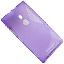 Nokia Lumia  925, Szilikon tok, S-Case, lila tok és táska