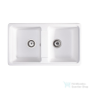 Nolen Lunart Nolen 79,5x46 cm-es öntött gránit mosogató medence szifon nélkül,Fehér 5999861632343