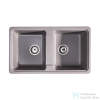Nolen Lunart Nolen 79,5x46 cm-es öntött gránit mosogató medence szifon nélkül,Light grey 5999861632329