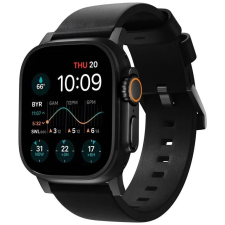 Nomad Goods Modern bőrszíj Apple Watch 46/49mm fekete okosóra kellék