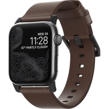 Nomad Leather Strap Brown, black - AW 42/44/45/Ultra 49mm okosóra kellék