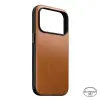 Nomad Modern iPhone 18 Pro bőr tok - Saddle Horween