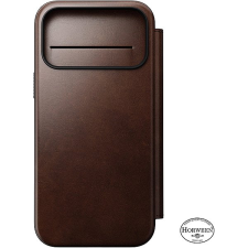 Nomad Modern Leather Folio Rustic Brown (Horween) iPhone 17 Pro Max tok és táska
