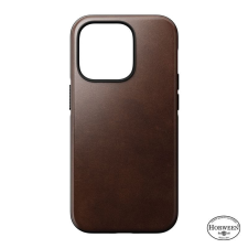 Nomad Modern Leather MagSafe Case, brown - iPhone 14 Pro tok és táska