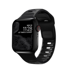 Nomad Sport Apple Watch 42/44/45mm szíj, fekete okosóra kellék