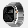 Nomad Titanium Szíj Apple Watch-hoz - Ezüst, 42/44/45/49mm