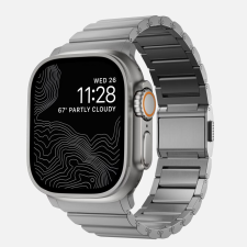 Nomad Titanium Szíj Apple Watch-hoz - Ezüst, 42/44/45/49mm okosóra kellék