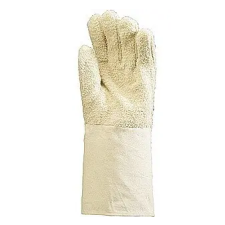 Nomex 4715 Hurkolt pamut hőálló munkavédelmi kesztyű 15 cm-es mandzsettával, (100°C) védőkesztyű