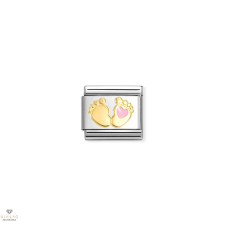 Nomination "Baba lábak rózsaszín szívvel" charm - 030272-85 egyéb ékszer