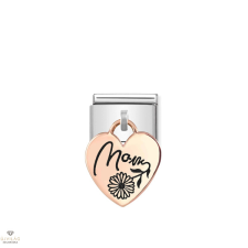 Nomination &quot;Mom&quot; szív charm - 431803-09 egyéb ékszer
