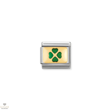 Nomination "öld színű négylevelű lóhere" charm - 030206-27 egyéb ékszer