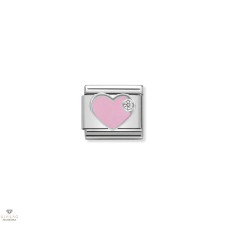 Nomination &quot;Rózsaszín szív&quot; charm - 330305-02 egyéb ékszer
