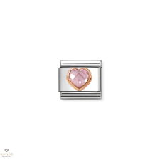 Nomination &quot;Rózsaszín szív&quot; charm - 430607-003 medál