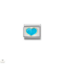 Nomination &quot;Türkiz szív&quot; charm - 030283-25 egyéb ékszer